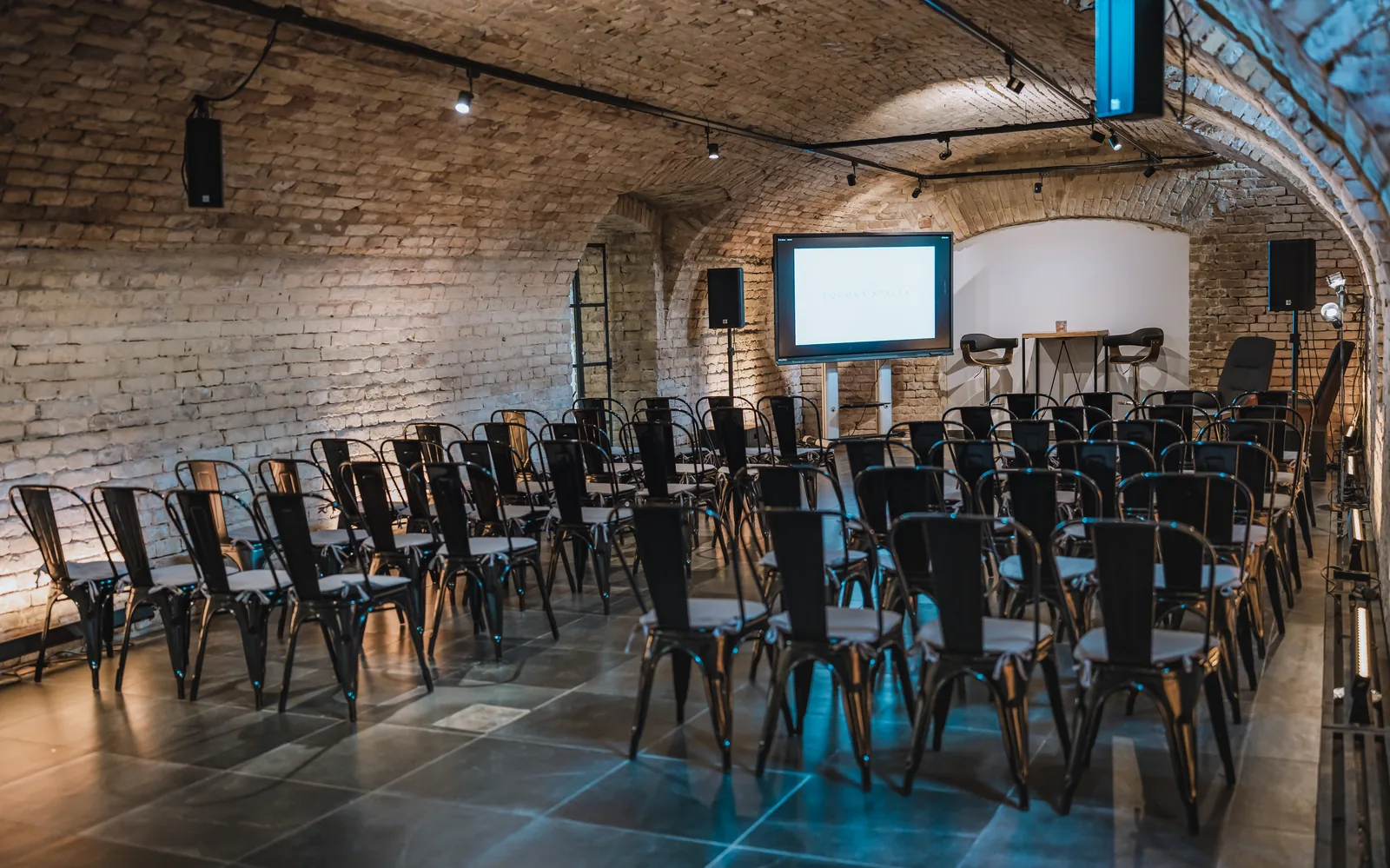 The Event Space, configured for a gathering